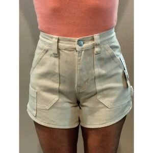 NWT PACSUN Women's Workwear Shorts Sz 24 Beige NEW with tags MSRP $44.95